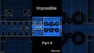 Geometry dash quotImpossiblequot geometrydash shortvideo gd games [upl. by Eniwtna]