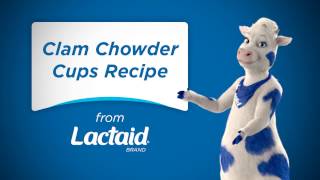 Tasty Presents Lactose Free Clam Chowder Cups  LACTAID® [upl. by Kantos]