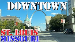 St Louis  Missouri  4K Downtown Drive [upl. by Eiramana]