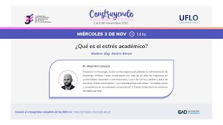 ¿Qué es el estrés académico con el Dr Alejandro Lanuque [upl. by Onyx427]