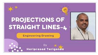 Projection of Straight lines4 engineeringdrawing engineering mechanical mechanicalengineering [upl. by Etta]