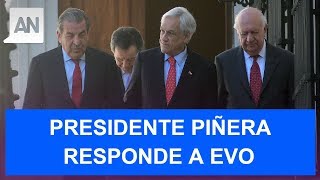 Piñera a Evo Morales quotEn la derrota dignidad y en la victoria magnanimidadquot [upl. by Otiragram]