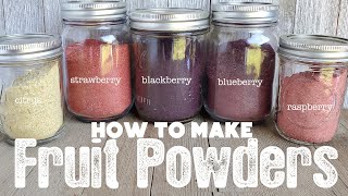 How to Make and Use Fruit Powders  Dehydrating Blueberries  The Purposeful Pantry [upl. by Gehman585]