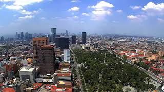 Sismo en la Ciudad de México 19 de septiembre 2017 visto desde la Torre Latinoamericana [upl. by Esoryram]