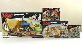 Unboxing Playmobil  Astérix et Cléopâtre 2023 – 71266 71268 71269 71270 [upl. by Ylil]