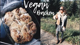 APFEL ZIMT SCHNECKEN mit Vanille Sauce │Veganes Rezept [upl. by Eznyl]