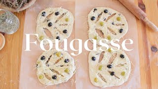 Provençal Olive Fougasse Recipe Rustic French Fougasse Bread Easy Recipe [upl. by Annie]