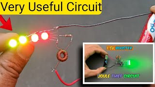 How to make 05v battery booster at home  Joule Theif Circuit  13v Battery Booster [upl. by Aenej29]