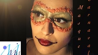 Maquillage artistique  Masque carnaval facile [upl. by Introc]