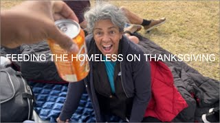 Feeding the homeless on thanksgiving in north Phoenix [upl. by Hestia377]