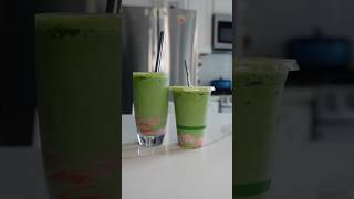 Iced Strawberry Matcha Latte at Home kijitora [upl. by Sofer]