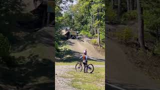 Mini Bike Race And Huge Sends bikefun jumps mtbfun mountainbiking freeride [upl. by Dnalro757]