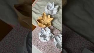 DIY Lotusblüte aus Papier – Einfaches OrigamiTutorial 🌸papercraft [upl. by Ahsimat]