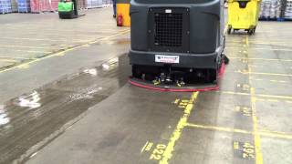 Beta Solutions SC8000 Ride On Scrubber Dyrer Demo  Warehouse [upl. by Ennovahc]