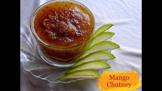 Mango Chutneykhatta mitha aam ki chatneyraw mango chutney makingbengali dish [upl. by Ahsykal]