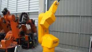 Staubli RX170 HP industrial robot with CS8 controller [upl. by Elephus88]