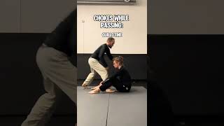 Chokes while passing guard🥋 bjj [upl. by Aneetsirk]