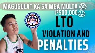 LTO Updated Violations and Penalties 2023  Mga Penalties na Dapat Mong Malaman [upl. by Jenni]