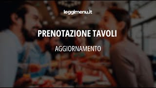 Tutorial  Prenotazione Tavoli impostazione nuove fasce orarie [upl. by Nanyk103]