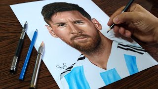 Dibujando Lionel Messi [upl. by Anaj281]