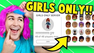 I Played ADOPT ME Until I Went UNDERCOVER In A GIRLSONLY SERVER I GOT CAUGHT Roblox [upl. by Annahgiel]