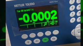 Calibration adjustment of a Mettler IND570 [upl. by Mcloughlin]