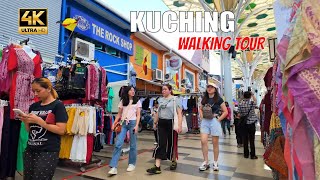 Kuching Malaysia city tour Sarawak street walk 4K UHD [upl. by Eintihw]