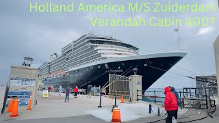 Verandah Cabin 4007 on Holland America Zuiderdam [upl. by Eivla]