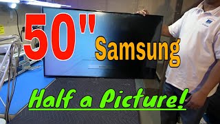 50 inch Samsung half dark picture UN50NU6900B FULL TV repair [upl. by Christianna]