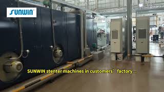 How does stenter machine for textile operation work [upl. by Chirlin]