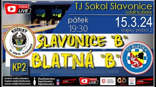 KP2  15032024  Slavonice B vs Blatná B [upl. by Anne-Marie]