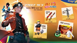 FREE FIRE X NARUTO COLLAB 7TH ANNIVERSARY EVENT FREE FIRE 2024  FREE FIRE NEW EVENT  FF NEW EVENT [upl. by Aenahs]