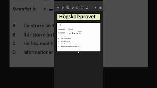 Högskoleprovet högskoleprovet skola studera enkelt utbildning matte matematik tips tricks [upl. by Giffy]