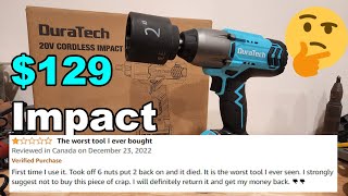 Duratech impact wrench review from Amazon [upl. by Eittod916]