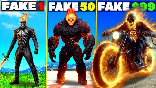 Fake GHOST RIDER vs Real GHOST RIDER in GTA 5 [upl. by Aryas]