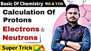 🔥How to Find electrons Protons and Neutrons in IonsIons me Neutrons kaise find kareSuper trick🤯✅️ [upl. by Milly598]