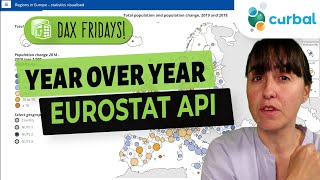 DAX Fridays 190 Eurostat 13 Year Over Year population change in Europe with Eurostat API [upl. by Sitoiganap]