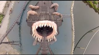 Krake Roller Coaster POV BampM Dive Machine Heide Park Germany Achterbahn [upl. by Leirua384]