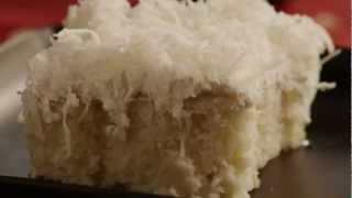 How To Make Creamy Coconut Cake  Allrecipescom [upl. by Ocramed]