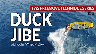 Episode 3 Duck jibe how to tips technique tutorial windsurfing [upl. by Aicatsana956]