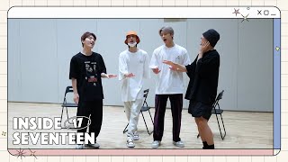 INSIDE SEVENTEEN SVT 5th FAN MEETING ＜SEVENTEEN in CARAT LAND＞UNIT REVERSE DANCE PRACTICE BEHIND [upl. by Bradeord]