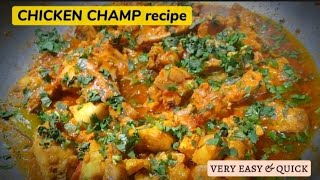 Chicken chaamp recipe🤤😍  easy amp quick [upl. by Annawal395]