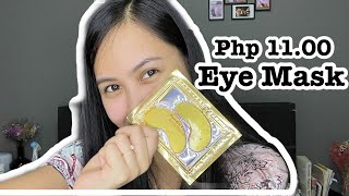 Gold Crystal Collagen Eye Mask Anti Aging Review [upl. by Aney]