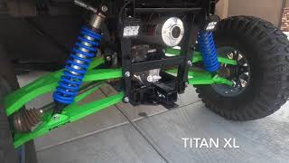 Kawasaki Teryx HMF Exhaust Sound Comparisons  TitanQS and TitanXL Slip On [upl. by Yendys]