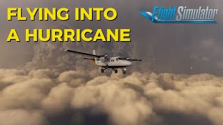 FLYING INTO A HURRICANE  MSFS2020 VR [upl. by Nnad]