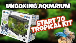 UNBOXING AQUARIUM  START 70 TROPICAL KIT  Superfish [upl. by Pollerd]