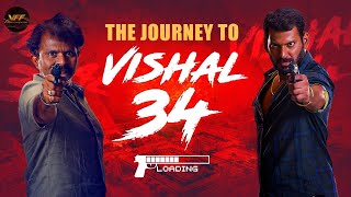 The journey to Vishal34  watch VishalKOfficials big transformation for the film [upl. by Frayne]