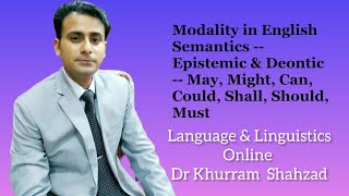 Modality in English Semantics  Epistemic amp Deontic  May Might Can Could Shall Should Must [upl. by Us688]