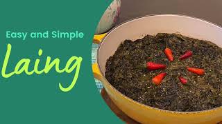 Laing Recipe Dried Taro Leaves in Coconut Cream [upl. by Corina24]