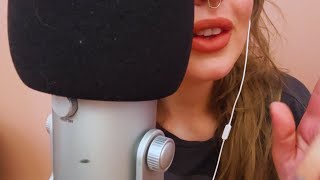 ASMR inaudible whispering and clickety mouth sounds just like you love no whispering sounds [upl. by Yeliw]